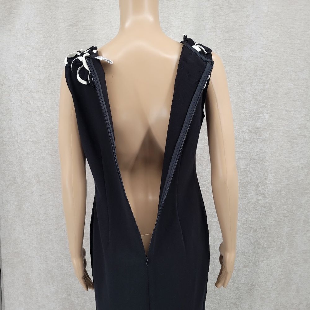 Cache Black Shift Dress with Layered 2D Statement… - image 10